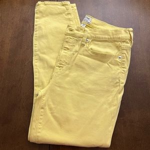 Yellow J Crew Pants